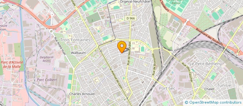 localisation de l'entreprise TEOMA 51  REIMS