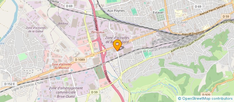 localisation de l'entreprise TEOMALO à BRIVE-LA-GAILLARDE