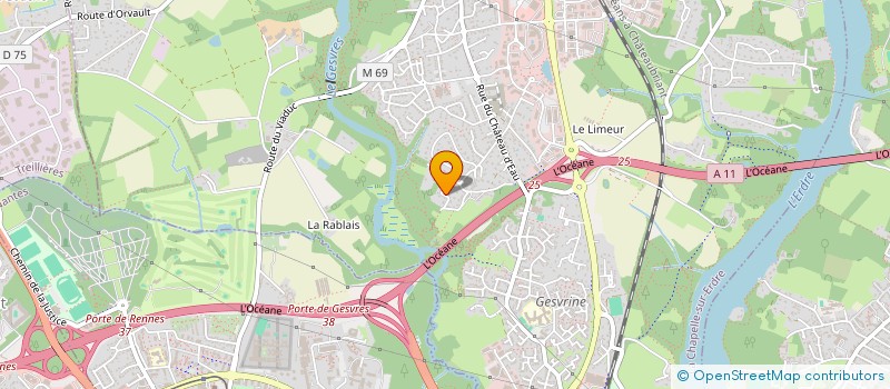 localisation de l'entreprise TEOMI à CHAPELLE-SUR-ERDRE (LA)