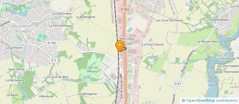 localisation de l'entreprise TEOPLUS à MOUILLERON-LE-CAPTIF