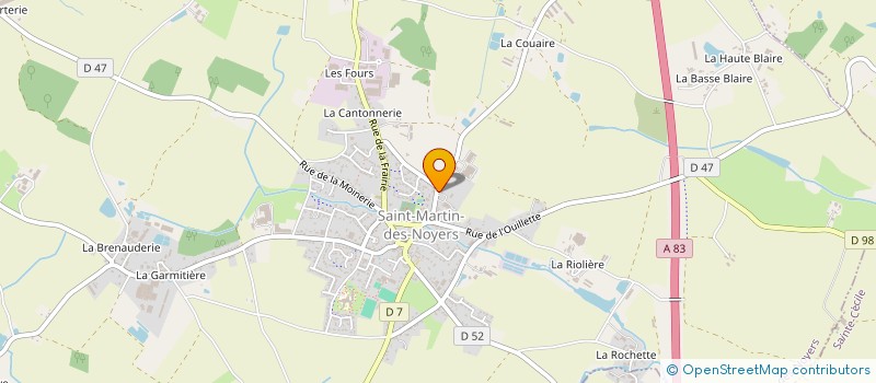 localisation de l'entreprise TEOS à ESSARTS-EN-BOCAGE