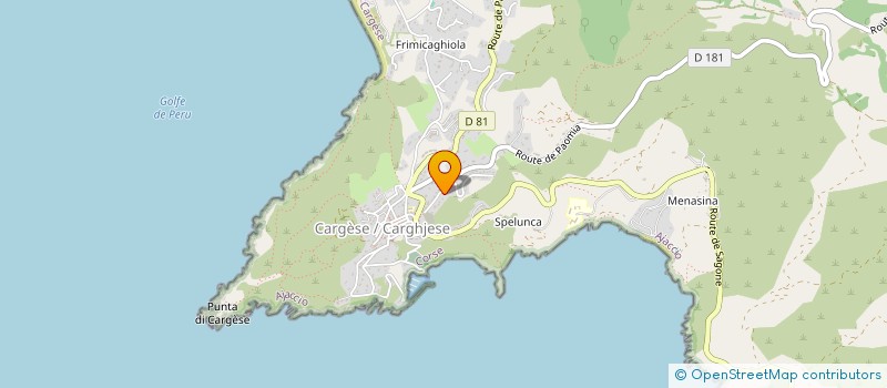 localisation de l'entreprise TEOS  CARGESE