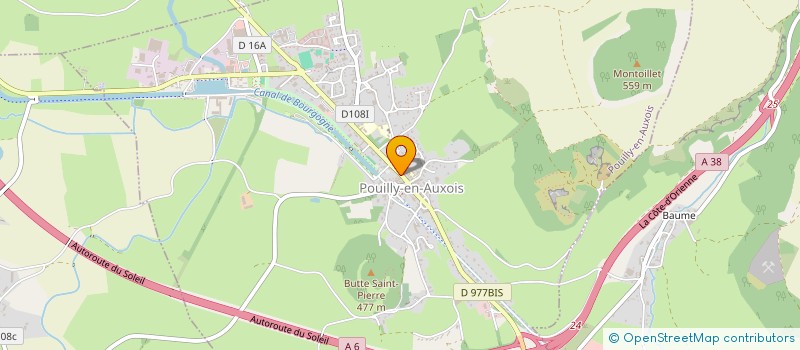 localisation de l'entreprise TEOZ  POUILLY-EN-AUXOIS