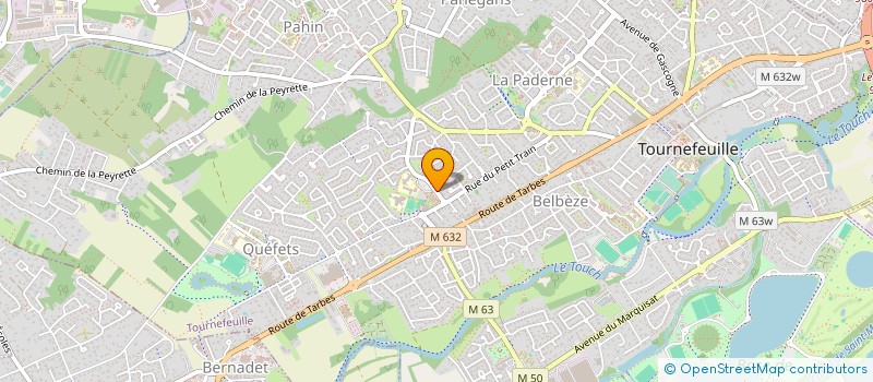 localisation de l'entreprise TEP  TOURNEFEUILLE