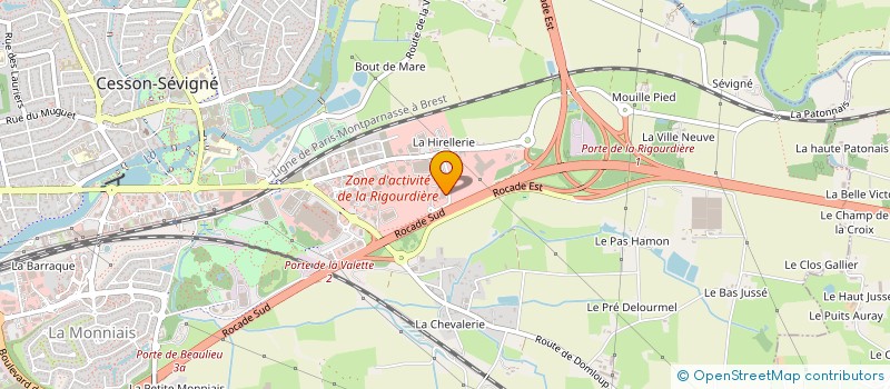 localisation de l'entreprise TEP ARTOIS CHIMIE à CESSON-SEVIGNE
