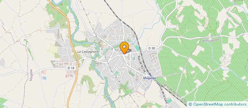 localisation de l'entreprise TEP ENERGIES  MAGALAS