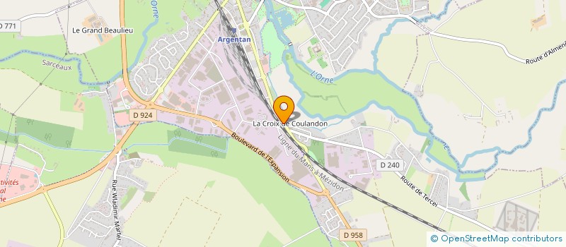 localisation de l'entreprise TEP MOTOR à ARGENTAN
