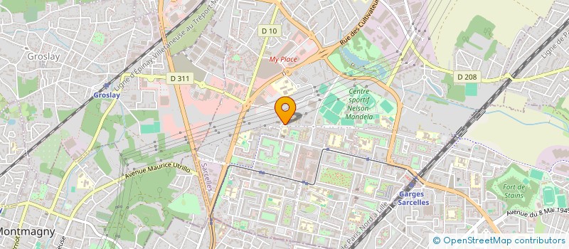 localisation de l'entreprise TEP PARIS NORD à SARCELLES