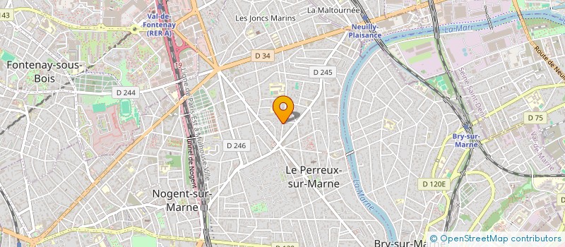 localisation de l'entreprise TEPAJU  LE PERREUX-SUR-MARNE