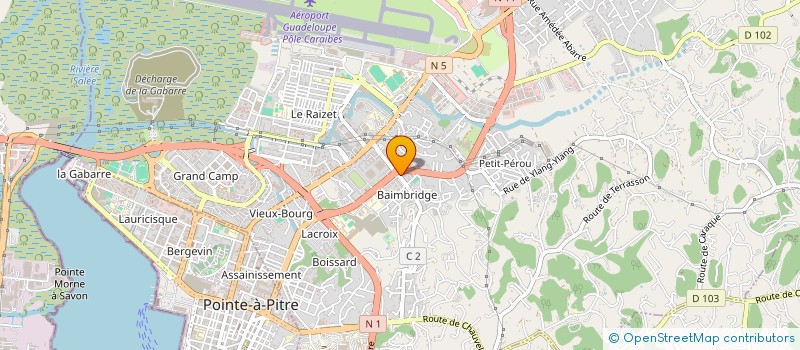 localisation de l'entreprise TEPCA à LES ABYMES