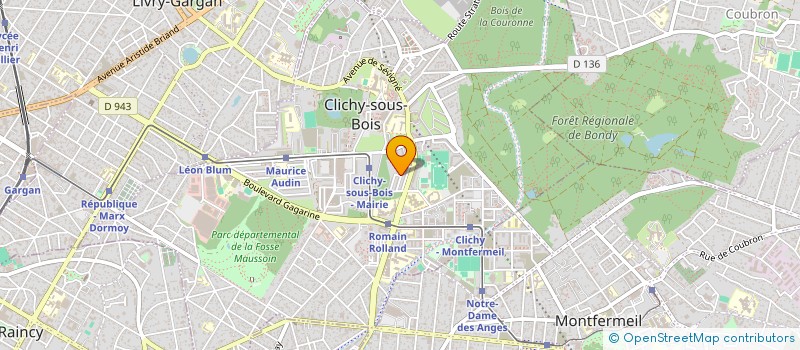 localisation de l'entreprise TEPE MENUISERIE à CLICHY-SOUS-BOIS