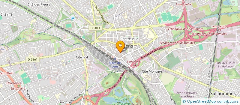 localisation de l'entreprise TEPI à LENS