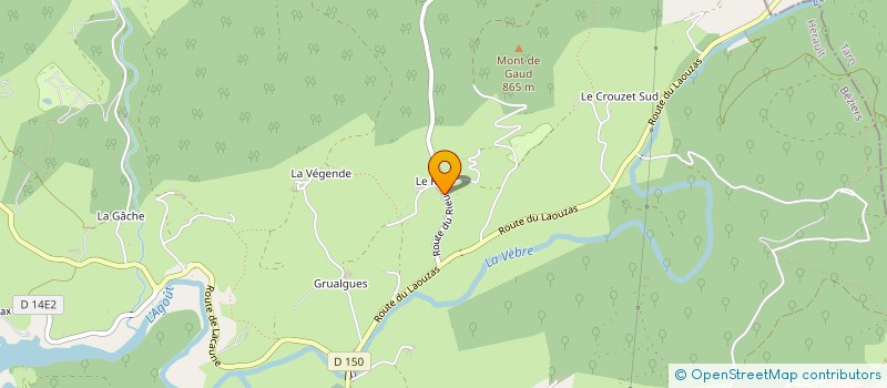 localisation de l'entreprise TEPLO à LA SALVETAT-SUR-AGOUT