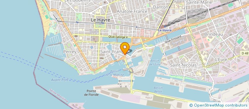 localisation de l'entreprise TEPMARE ATLANTIQUE à LE HAVRE