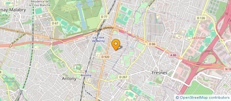 localisation de l'entreprise TEPPAS à ANTONY