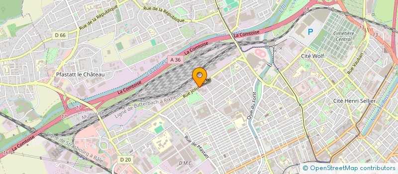 localisation de l'entreprise TEQBALL MULHOUSE CLUB  MULHOUSE