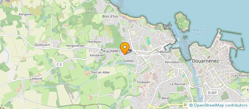 localisation de l'entreprise TEQUILA DZ  DOUARNENEZ
