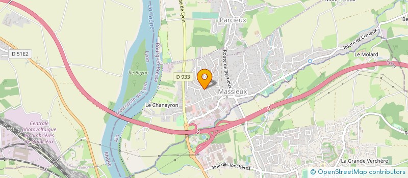 localisation de l'entreprise TER'2EAUX à TREVOUX
