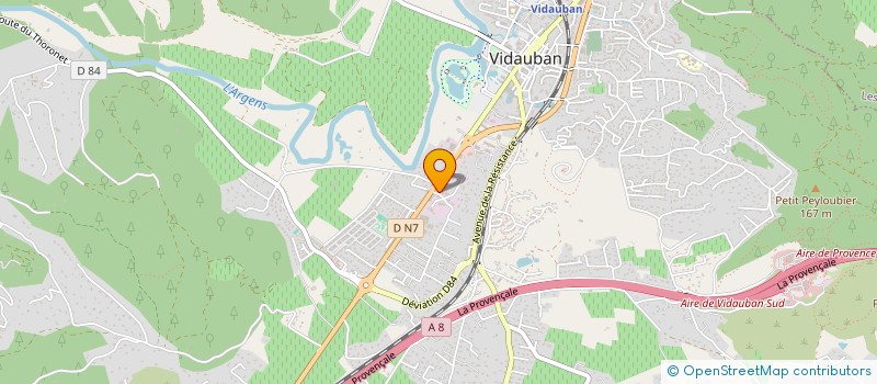 localisation de l'entreprise TER AQUA  VIDAUBAN