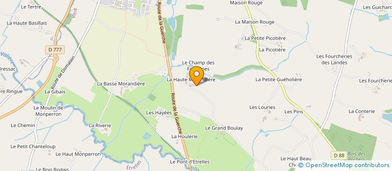 localisation de l'entreprise TER'ENERGIES à VITRE