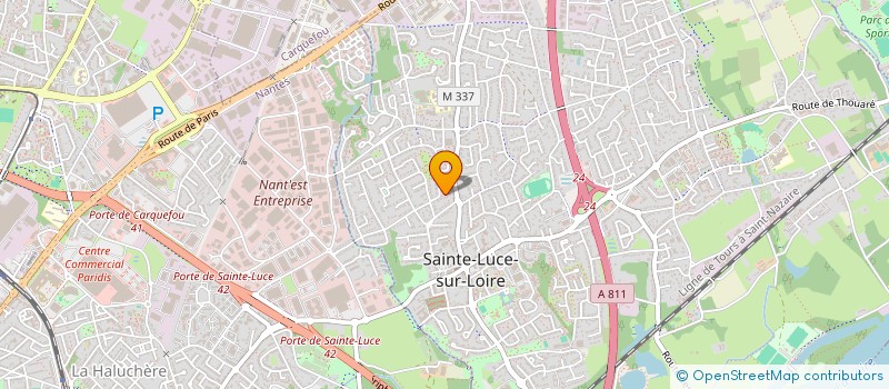 localisation de l'entreprise TER-IMMO  SAINTE-LUCE-SUR-LOIRE