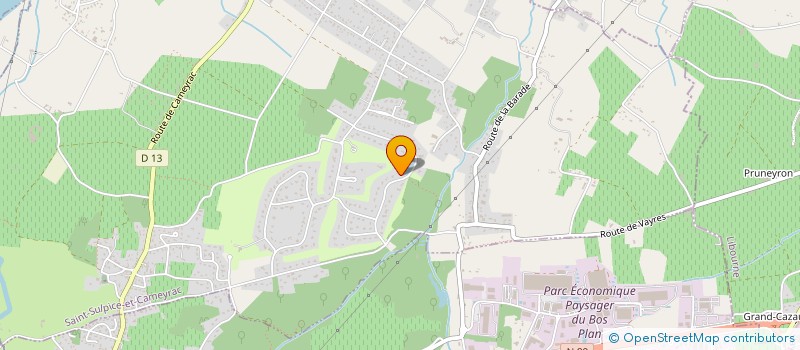 localisation de l'entreprise TER JONZAC 1  SAINT-SULPICE-ET-CAMEYRAC