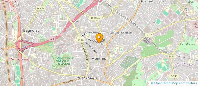localisation de l'entreprise TER@NGA SERVICES à MONTREUIL