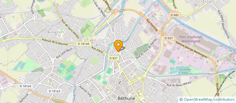 localisation de l'entreprise TER(RE)TOUS TRANSITION, ASSOCIATION CITOYENNE POUR UNE TRANSITION HEUREUSE à BETHUNE