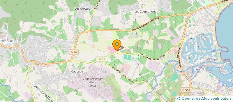 localisation de l'entreprise TERA à GRIMAUD