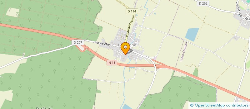 localisation de l'entreprise TERA  LA LAIGNE