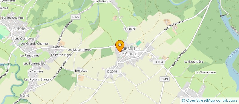 localisation de l'entreprise TERA INVESTISSEMENT  SAINT-MICHEL-LE-CLOUCQ