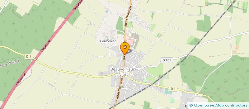 localisation de l'entreprise TERACHET  BEAUVOIR-SUR-NIORT