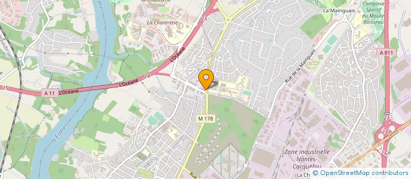 localisation de l'entreprise TERACTYS à NANTES