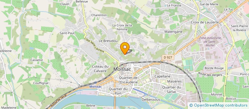 localisation de l'entreprise TERADELIS à MOISSAC