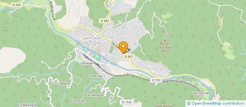 localisation de l'entreprise TERAGEX  SAINT-JEAN-DU-GARD