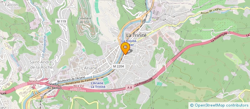 localisation de l'entreprise TERAKINE  LA TRINITE
