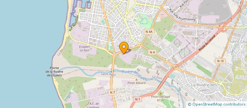 localisation de l'entreprise TERALTA CIMENT REUNION à LE PORT