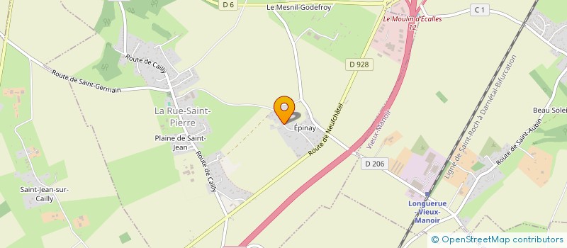 localisation de l'entreprise TERAM INVEST'  LA RUE-SAINT-PIERRE