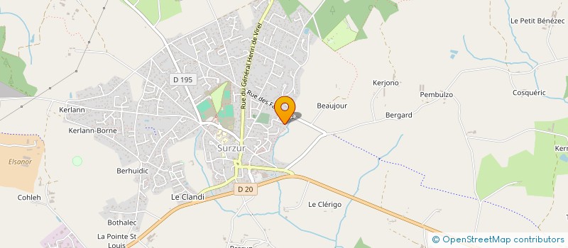 localisation de l'entreprise TERAN TP  SURZUR