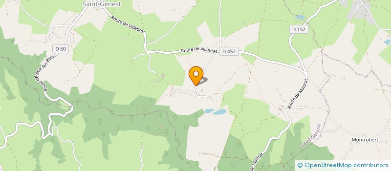 localisation de l'entreprise TERANGA  SAINT-GENEST