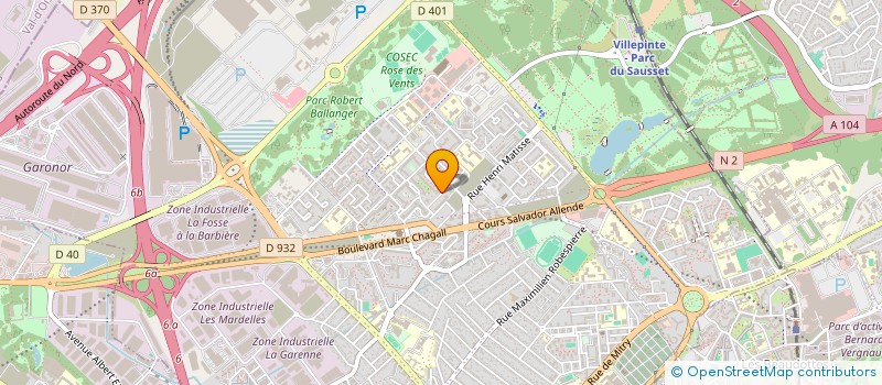 localisation de l'entreprise TERANGA à AULNAY-SOUS-BOIS