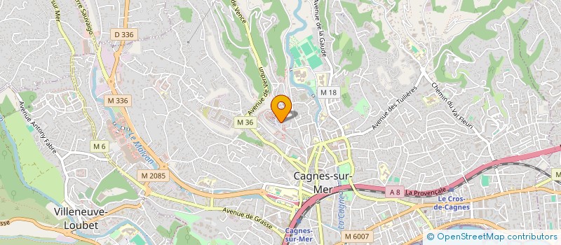 localisation de l'entreprise TERANGA à CAGNES-SUR-MER