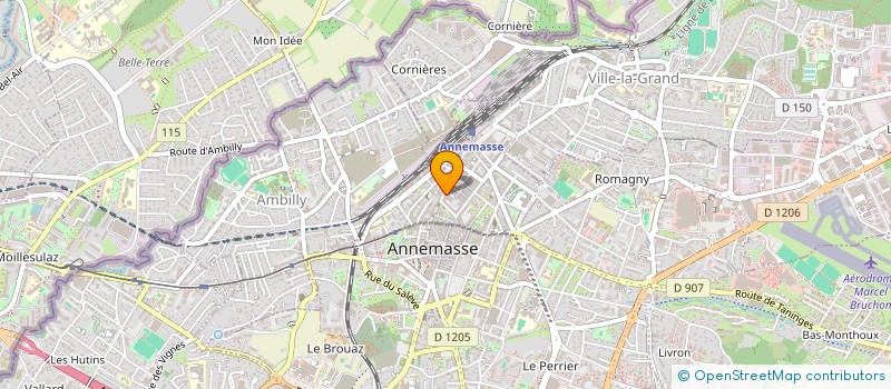 localisation de l'entreprise TERANGA  ANNEMASSE