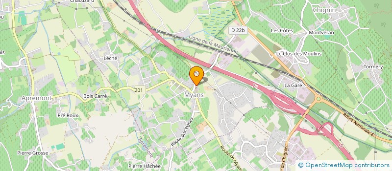 localisation de l'entreprise TERANGA, SOUS L'ARBRE A PALABRE  MYANS