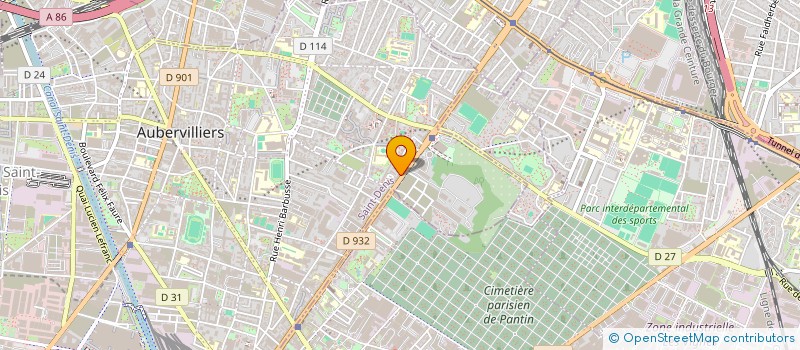 localisation de l'entreprise TERANGA VTC  AUBERVILLIERS