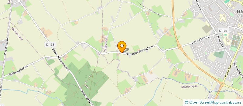 localisation de l'entreprise TERANGA'ZELLES  HAZEBROUCK