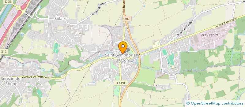 localisation de l'entreprise TERAOUI-KHELLADI  SAINT-SYMPHORIEN-D'OZON