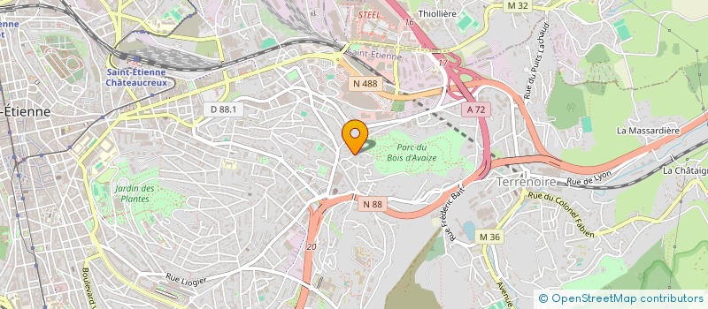 localisation de l'entreprise TERAPILA  SAINT-ETIENNE