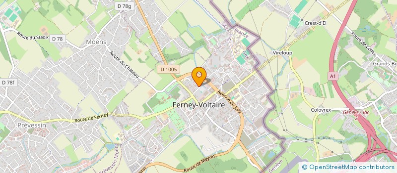 localisation de l'entreprise TERAREA à FERNEY-VOLTAIRE