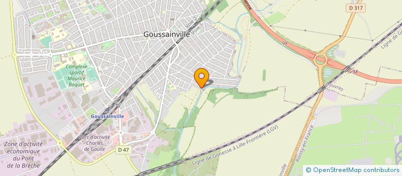 localisation de l'entreprise TERASSI à GOUSSAINVILLE